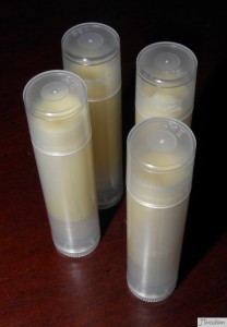 Another alternative, homemade lip balm.