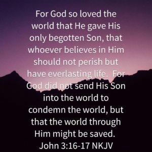 Image result for John 3:16 and 17